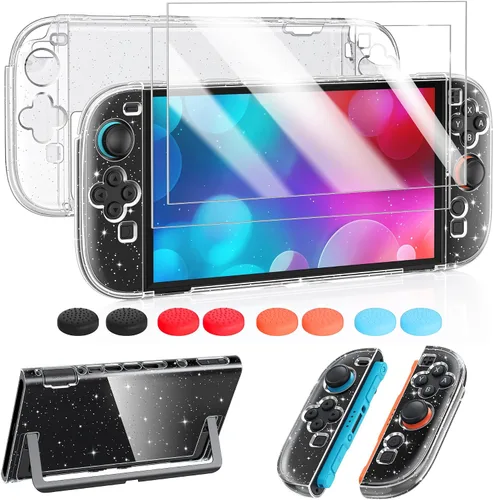 Vista 11 de FYOUNG Protective Case for Nintendo Switch 2 2025, Slim Hard Shell for Switch 2 Accessories, Scratch&Shock Protection Cover with Screen Protector, 8