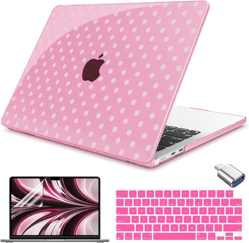 Vista 21 de Teryeefi Compatible con M4 M3 M2 MacBook Air de 15 pulgadas 2024 2023 Funda Modelo A3241 A3114 A2941 con Pantalla Liquid Retina, Cubierta Protectora
