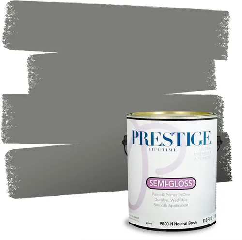 Vista 161 de PRESTIGE Paints - Pintura interior e imprimación en uno, 1 galón, cáscara de huevo, pimienta envejecida