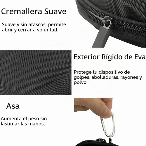 Vista 3 de CANTOO Funda rígida de viaje para mouse Logitech MX Master 3 / 3S / 2S / Advanced, mouse inalámbrico, bolsa de almacenamiento protectora