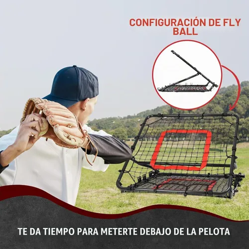 Vista 5 de Storgem Baseball Softball Rebounder Net,Multi-Sport Pitch Back Rebound Net