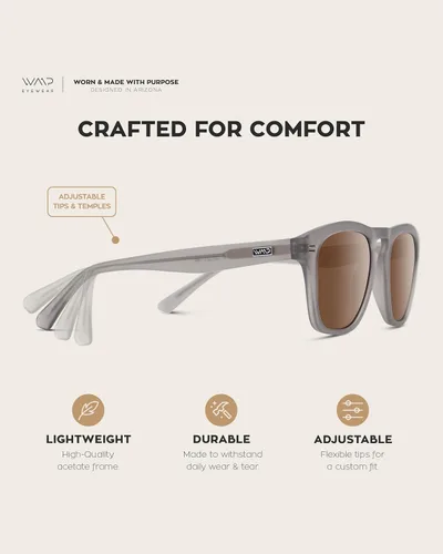 Vista 4 de WearMe Pro Gafas de sol rectangulares grandes polarizadas retro para hombre