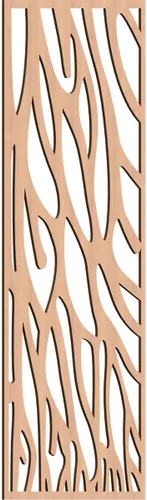 Vista 18 de 9 3/8"W x 24 3/8"H x 1/4"T Bristol Decorativos Paneles de Pared de Madera Calado, Cereza