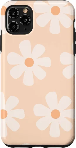 Vista 13 de Orange Floral Aesthetics Daisy Flower Daisies Pattern Case for iPhone 16