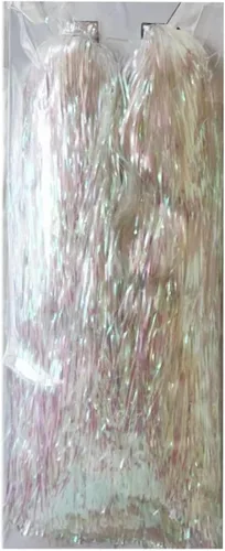 Vista 9 de YYCRAFT Icicles Tinsel 3000 Strand, Negro