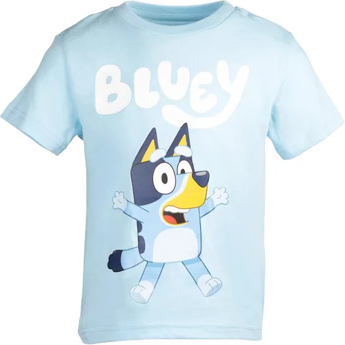 Vista 20 de Bluey Paquete de 3 camisetas para niños para verano, paquete de 3 camisetas de algodón para niños