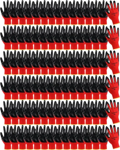 Vista 8 de Maxcheck Guantes de trabajo recubiertos de PU Negro