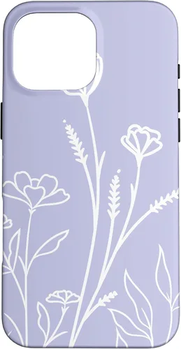 Vista 19 de Summer Wildflowers Pattern Pastel Design Floral Periwinkle Case for iPhone 17