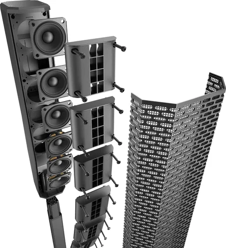 Vista 6 de Electro Voice Evolve 98.4 ft 1000W Altavoz de columna portátil (Negro)