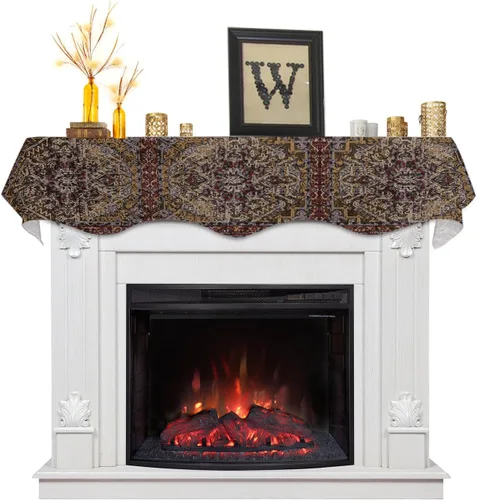 Vista 11 de Funda para bufanda de chimenea de eucalipto, girasol, mantel superior, bufanda para Navidad, Halloween, Acción de Gracias, otoño, decoración