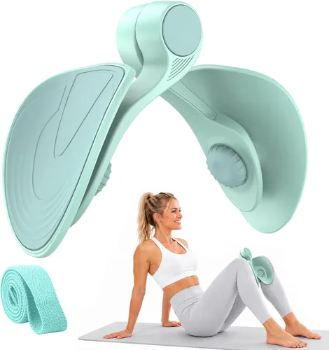 Vista 13 de Pelvic Floor Exercise Devices 35lb Resistance Kegel Thigh Trainer with Band 35 lb Verde Oscuro