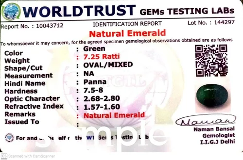 Vista 6 de Anillo plateado de plata de 3.25 quilates con esmeralda natural para mujer, Latón, Esmeralda