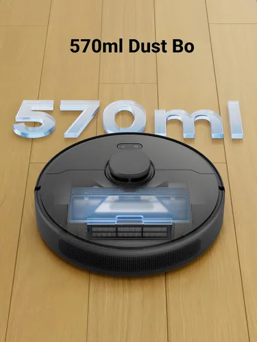 Vista 6 de DREAME D9 Max Gen 2 Robot aspirador y fregona, navegación LDS, fuerte potencia de succión de 6000 Pa, tiempo de funcionamiento de 240 minutos