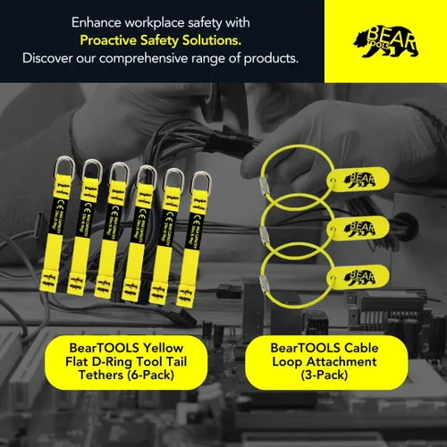 Vista 8 de BearTOOLS Cordón elástico de micro bobina, carga máxima de 2.0 lbs y 19.7 in de doble fijación Cordón de herramienta para herramientas pequeñas