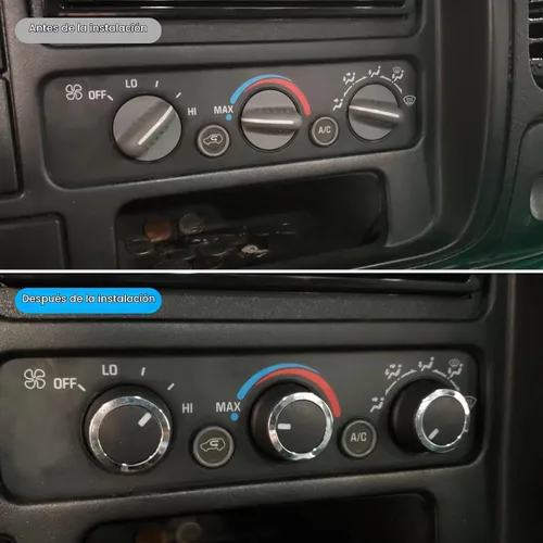 Vista 3 de 84141127 Perilla de control de temperatura CA para Chevrolet Express 2008-2021, apto para GMC Savana 2008-2017, 84793085 3 piezas