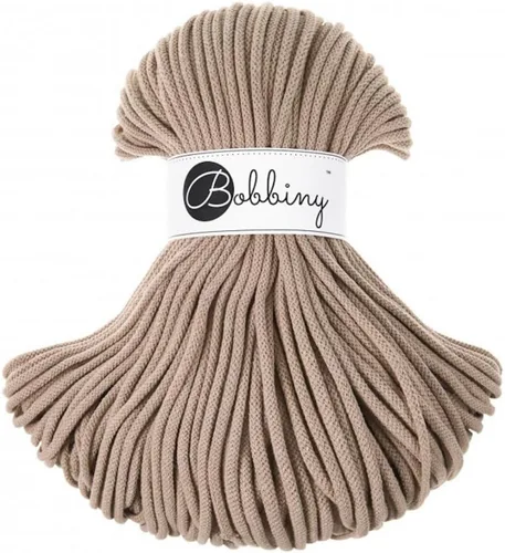 Vista 24 de Bobbiny Cordón trenzado de macramé prémium de 0.197 in (rubor), 108 yardas/330 pies (100% algodón reciclado)