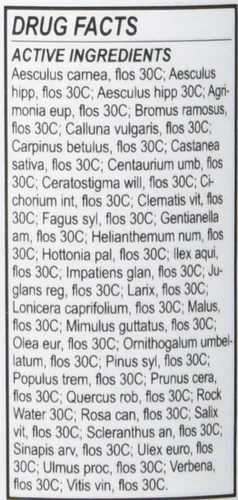 Vista 4 de Energetix Fields of Flowers Remedio homeopático - Perfecto para síntomas emocionales como miedo, ansiedad, depresión y desaliento, 38 esencias