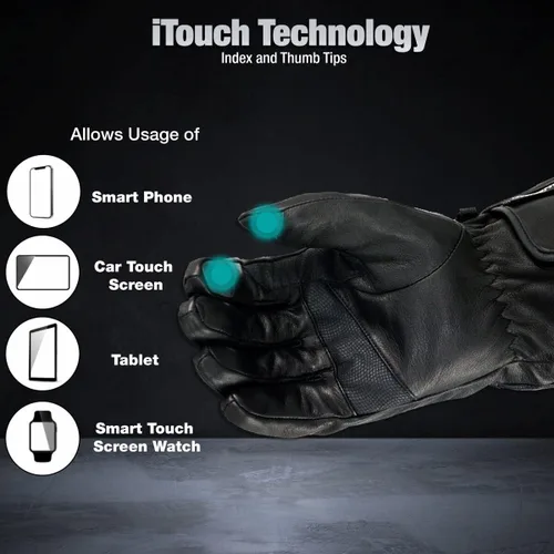 Vista 4 de Guantes térmicos para mujer, con pantalla táctil, incluye paquete