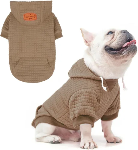 Vista 73 de BEAUTYZOO - Sudadera con capucha para perros con agujero para correa y bolsillo, suéteres para perros pequeños, medianos y grandes, niños y niñas