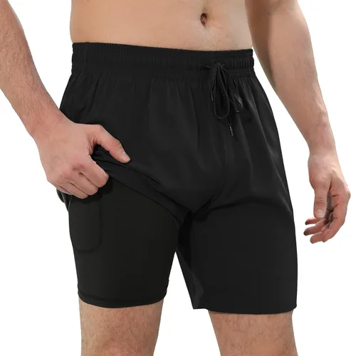Vista 2 de MERIABNY Traje de baño para hombre con forro de compresión