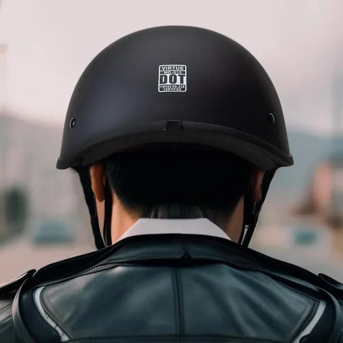 Vista 5 de Cartman Cruiser Scooter Casco de media cara para motocicleta, gráficos negros mate, aprobado por DOT para bicicleta, scooter, ATV, UTV Chopper