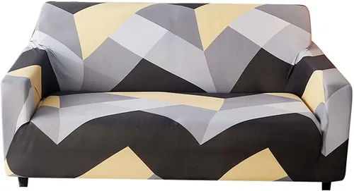 Vista 16 de MBROS Funda de sofá de alta elasticidad para sofá de 3 cojines, funda de sofá estampada de poliéster y elastano, protector de muebles para sala de G