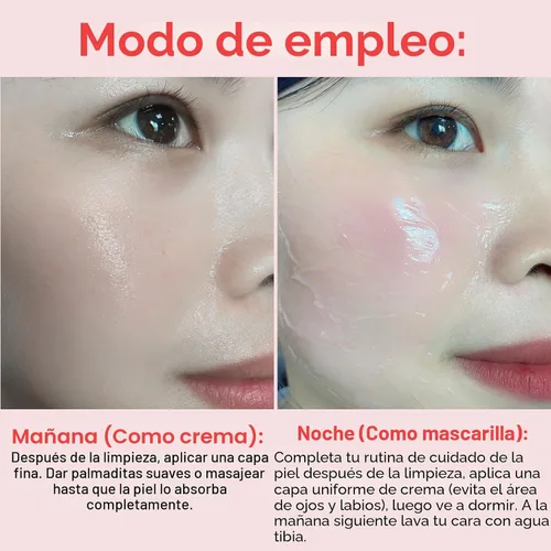 Vista 6 de Crema de Colágeno en Gel - Contiene Niacinamida y Colágeno Hidrolizado Liofilizado - Elasticidad e Hidratación - Reduce Líneas Finas y Opacidad