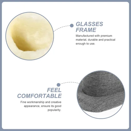 Vista 7 de COHEALI Soporte para gafas con forro de felpa para gafas