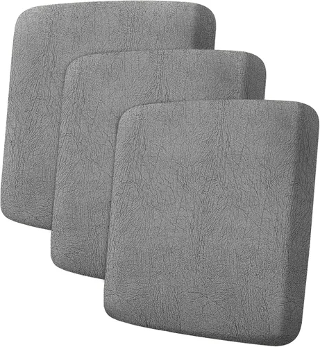 Vista 75 de ANARACHON Fundas de cojín de sofá con aspecto de cuero, juego de fundas de asiento de sofá, protector de muebles para sillón seccional, sofá biplaza