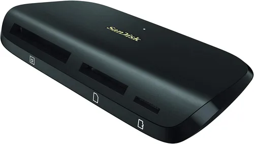 Vista 5 de SanDisk ImageMate PRO - Lector/escritor multitarjeta USB-C para tarjetas SDHC, SDXC, MicroSD, CF - Compatible con UHS-I, UHS-II, 3.0