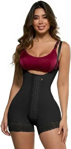 Vista 9 de Sonryse Stage 2 faja Tummy Tuck Compression Garment Faja Body Shaper Shapewear for Women Fajas Colombianas Moldeadoras Negro ceniza entrepierna
