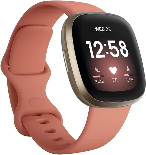 Vista 11 de Fitbit Versa 3 - Reloj inteligente de salud y fitness con GPS, frecuencia cardíaca 24/7, Alexa integrado, batería de más de 6 días, azul Azul