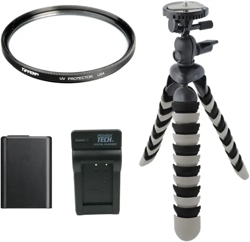 Vista 8 de Sony ZV-E10 Cámara sin espejo con lente de 0.630-1.969 in Paquete negro con tarjeta de memoria de 64 GB, filtro UV, flexípode de 8 pulgadas