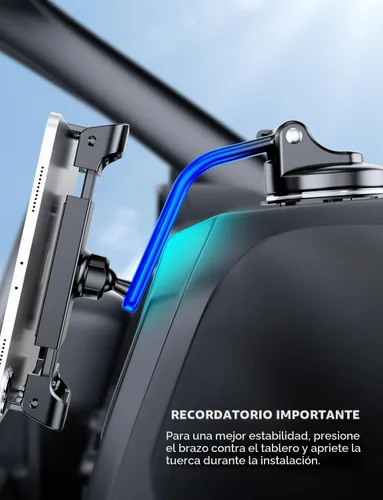 Vista 9 de eSamcore Soporte para Tablet para Salpicadero de Coche, Soporte de Montaje en Parabrisas para iPad y Soporte Plegable para Teléfono con Abrazadera