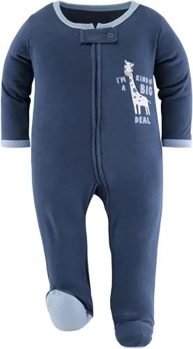 Vista 5 de The Peanutshell Pijama con pies para bebés niños, para dormir y jugar, paquete de 3