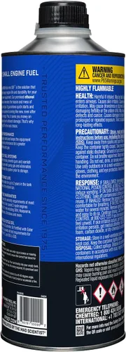 Vista 9 de VP Combustibles pequeño motor 6238 sin etanol 50:1 2 ciclos gas + aceite – 1 cuarto, paquete de 8