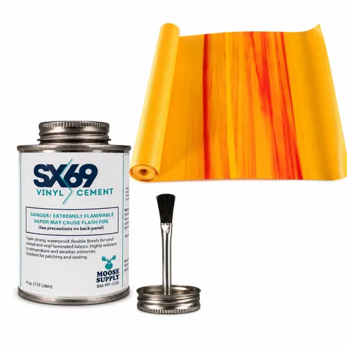 Vista 6 de Kit de reparación de vinilo, pegamento SX-69 de 4 onzas Mármol azul