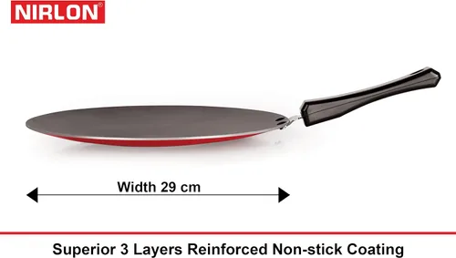 Vista 3 de Nirlon - Juego de 2 utensilios de cocina de aluminio antiadherente, rojo/negro (0.102 in_FT13_CT12_64_3)