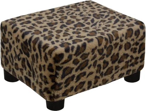Vista 17 de CAROLMADE Taburete Pequeño Otomana Reposapiés con Patas Bajo el Escritorio Reposapiés para Sala de Estar, Dormitorio y Oficina, Negro