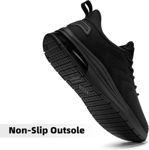 Vista 4 de LARNMERN Zapatos de trabajo antideslizantes para hombre, impermeables, informales, para cocinero, cocina, calzado de trabajo, ligero, transpirable