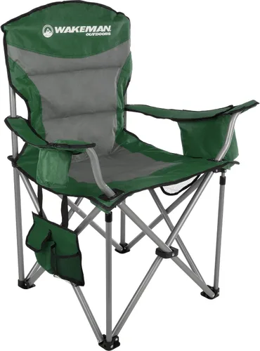Vista 7 de Wakeman Outdoors - Silla de campamento de gran tamaño, color azul