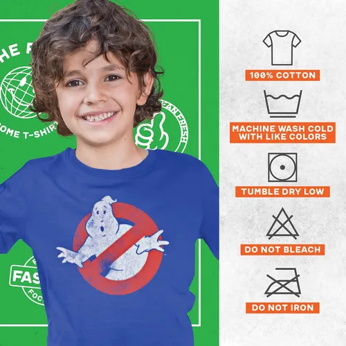 Vista 4 de Ripple Junction Camiseta juvenil con logotipo de Ghostbusters Distressed No Ghost