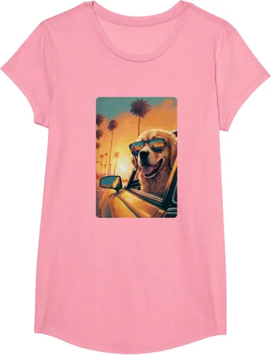 Vista 85 de Golden Retriever - Camiseta divertida de Golden Retriever con lentes, Negro