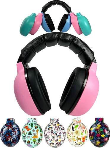 Vista 11 de ZIPZ Baby & Toddler Earmuffs - ANSI-Certified Noise Protection, Audiologist-Recommended, Interchangeable Shells (0-4 Yrs)