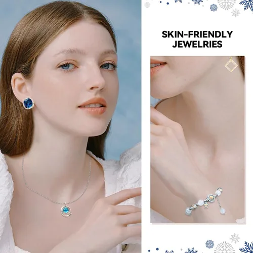 Vista 6 de Jewelry Advent Calendar 2024 for Adults with Charm Bracelets Necklace Earrings Rings Countdown 24 Days to Christmas Calendar Xmas Gifts for Daughter