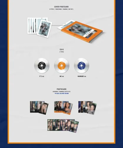 Vista 3 de K-POP ITZY - IT'z ME, 2nd Mini Album, Random Cover incl. CD, 80pg PhotoBook, Pre-Order Benefit, Frame Sleeve, Photocards, Cover Postcard, Folded