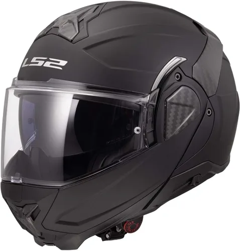 Vista 12 de Cascos LS2 Advant II - Casco modular para motocicleta con protector solar (Gris hormigón mate - Talla L)