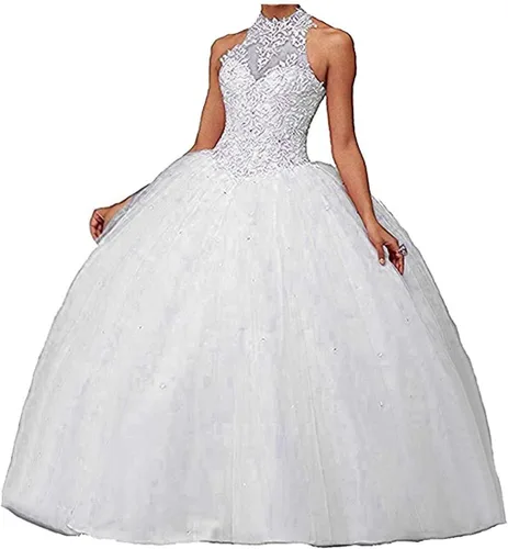 Vista 42 de QXMYOO Vestido de Gala de Quinceañera Sweet 16 Fiesta de Graduación Vestido de Princesa para Adolescentes Negro (Style1-Black)