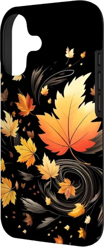 Vista 2 de Fall Season Autumn Leaves Thanksgiving Case for iPhone 17