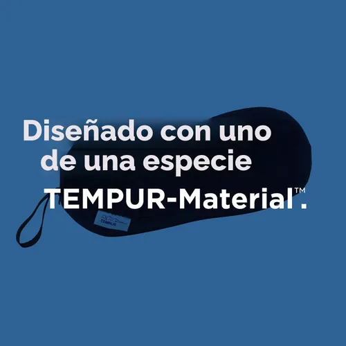 Vista 5 de Almohada de viaje multiusos de espuma viscoelástica Tempur-Pedic, en forma de maní, para el alivio de la presión lumbar en el cuello y la espalda